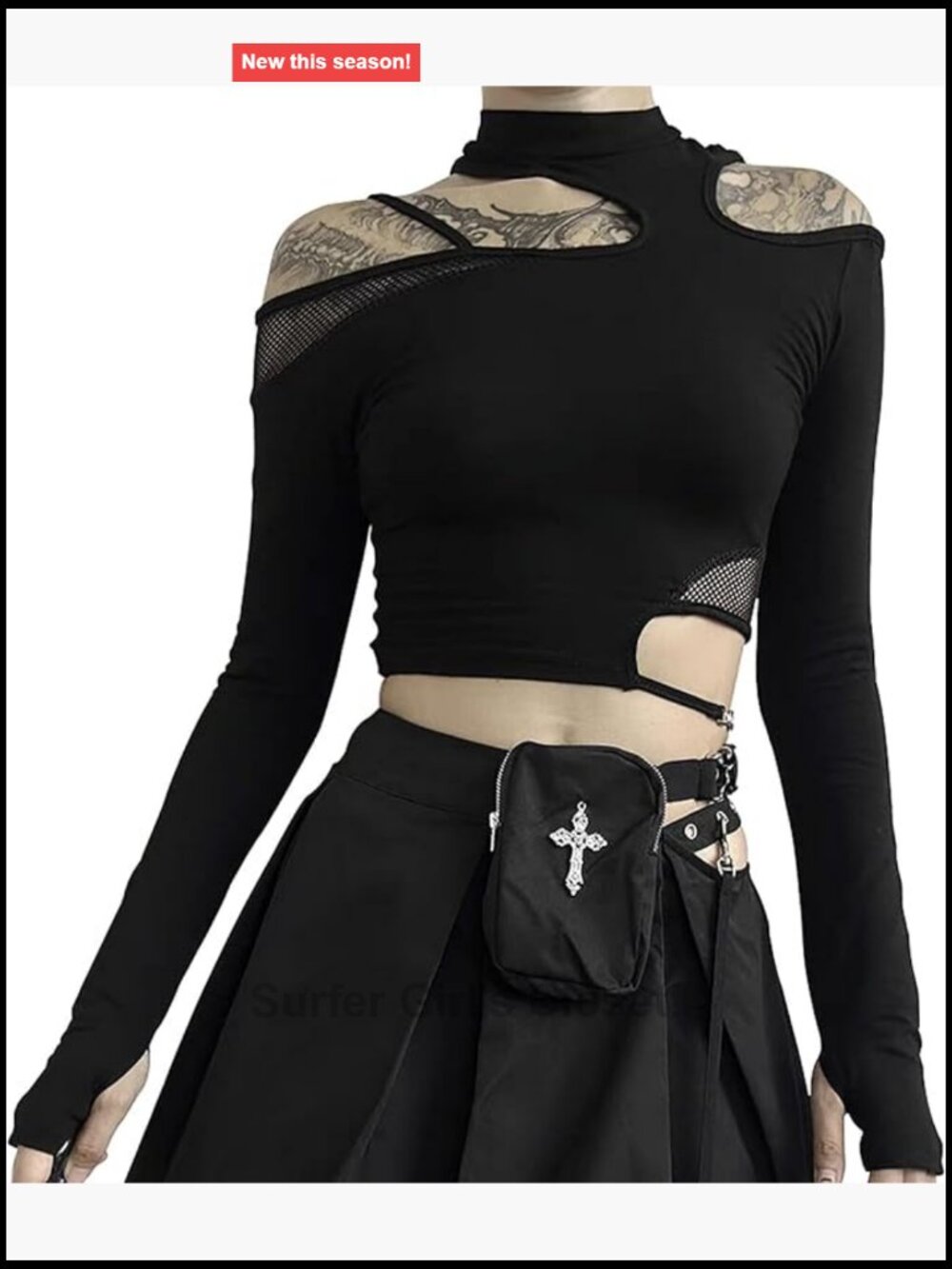 Gothic Harajuku Y2K Crop Tank Top - Soft Cotton Spandex Punk Camisole